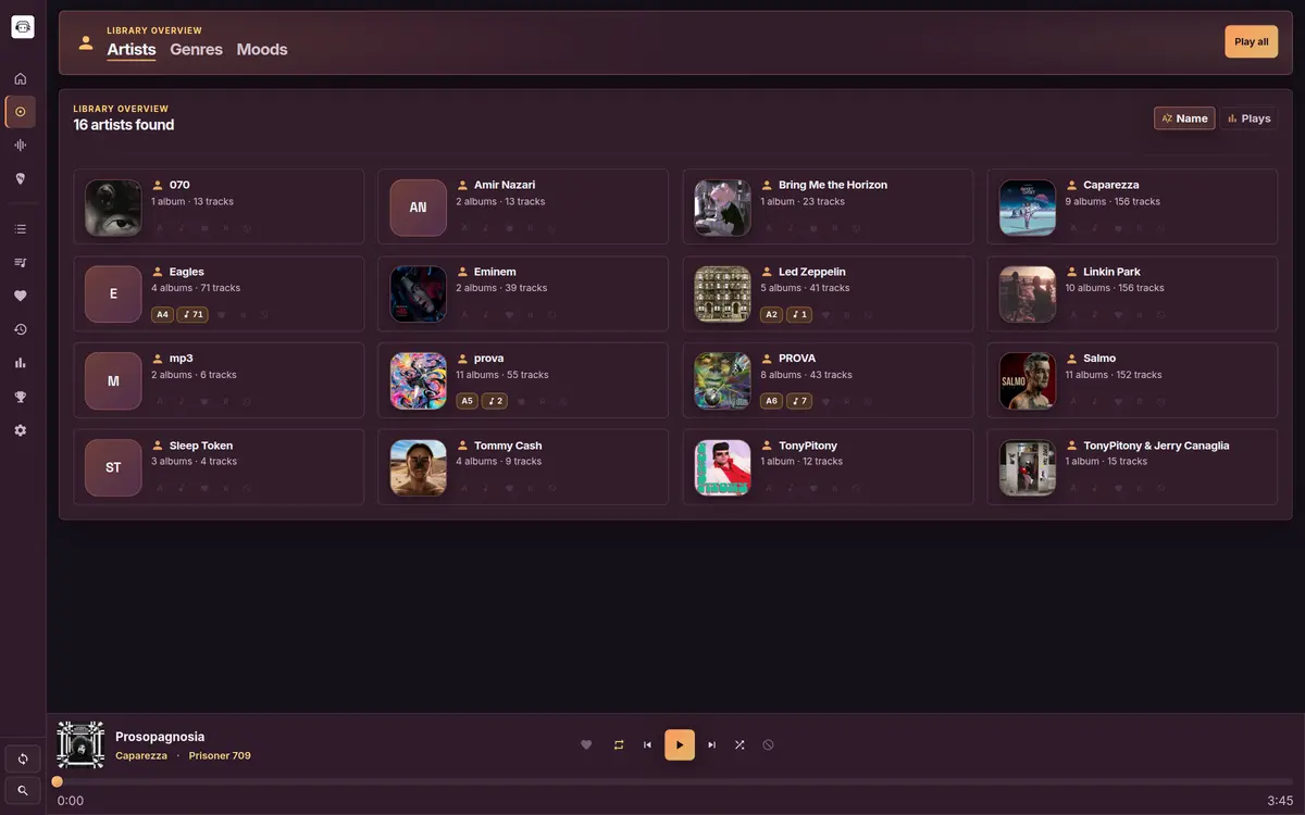 RE-KORD library — Sunset theme